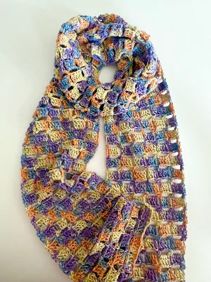 Block Stitch Crochet Scarf – Free Pattern + Video Tutorial