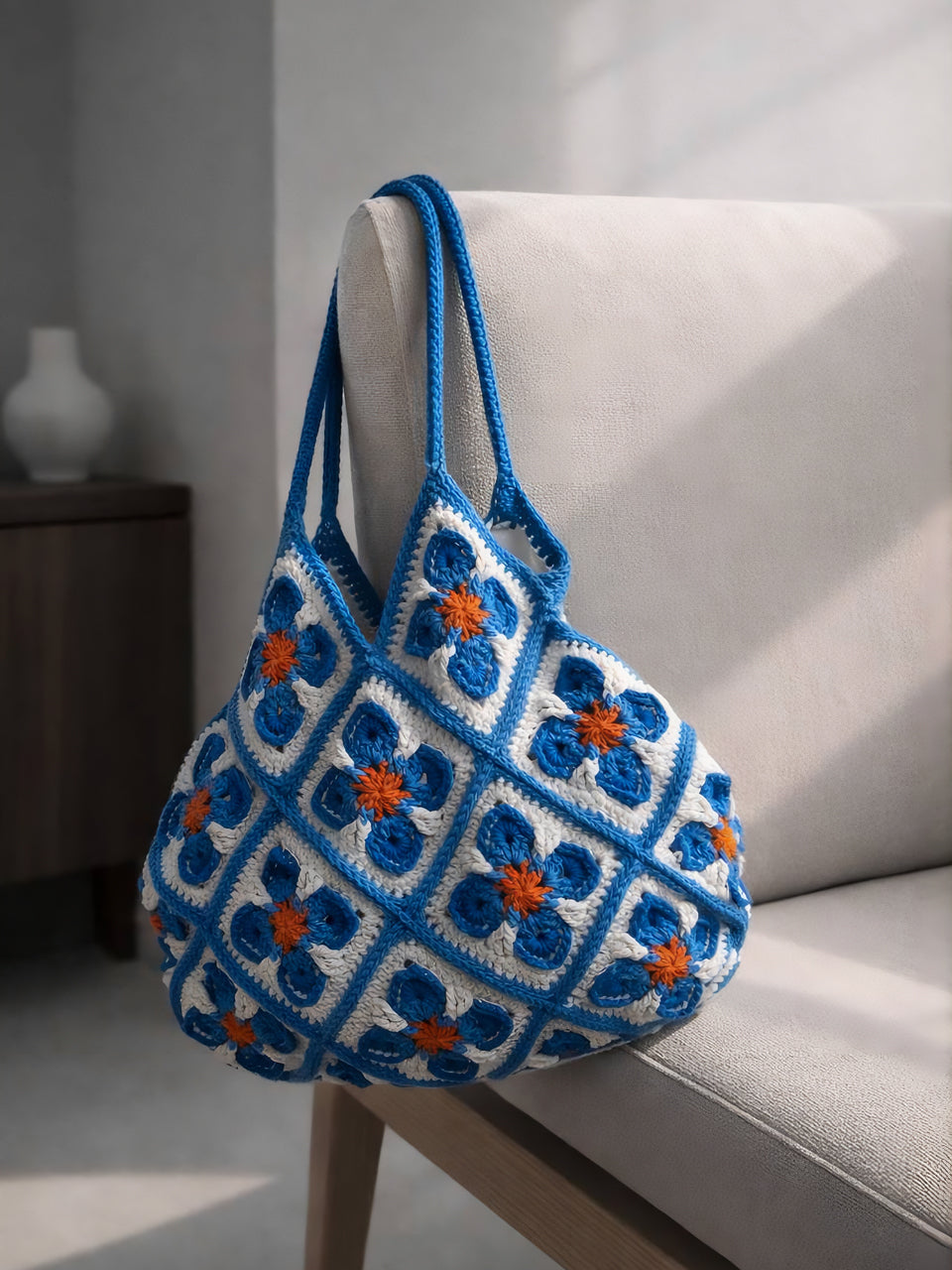 3-in-1 Azulejo Granny Square Bag