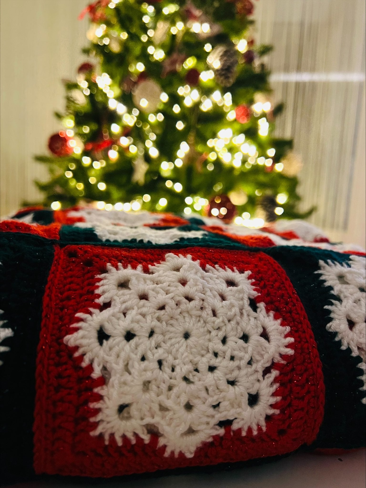 Christmas Snowflakes Blanket