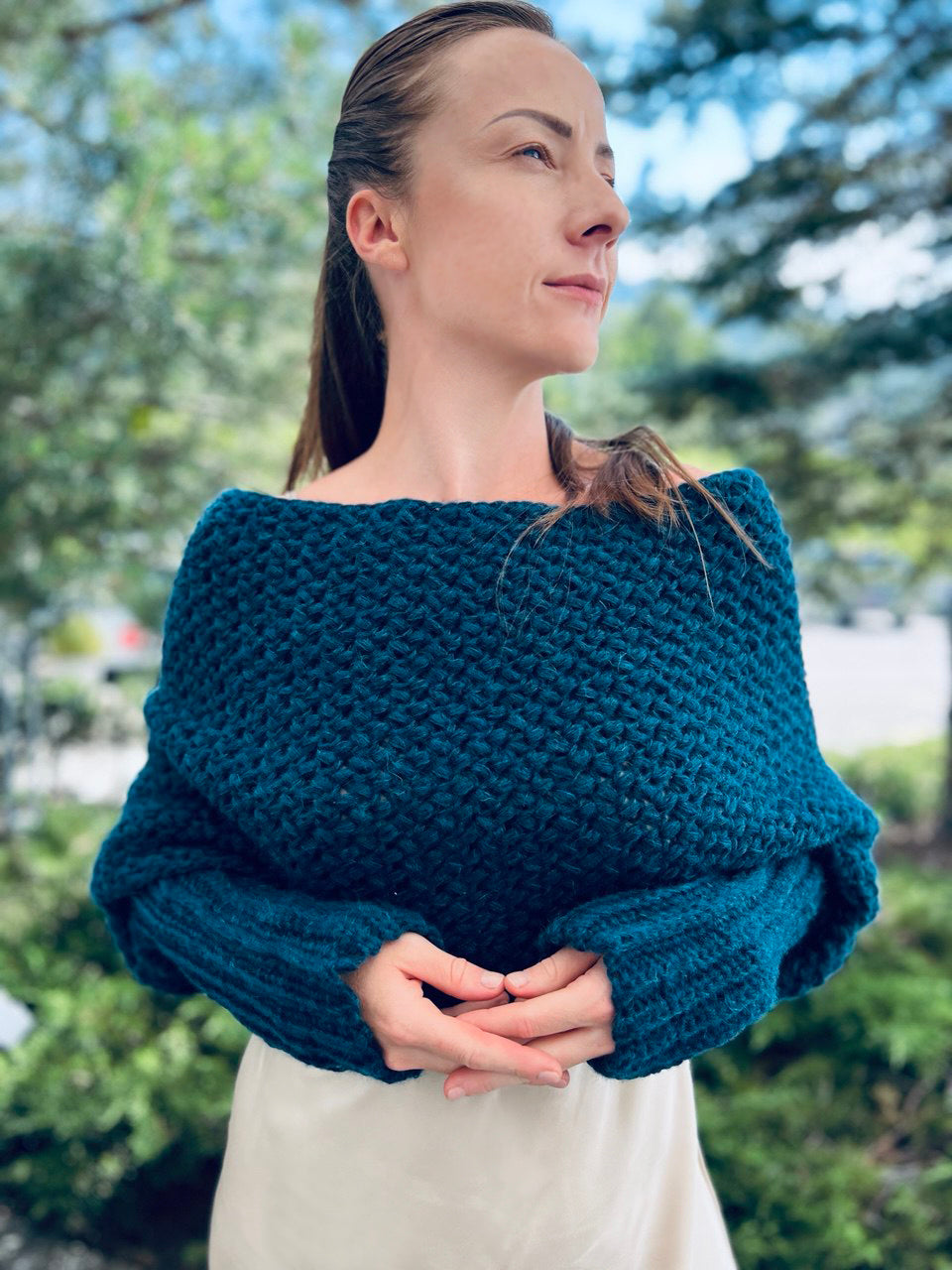 Mistwood Sweater Scarf CROCHET PATTERN – Jolly Lizard