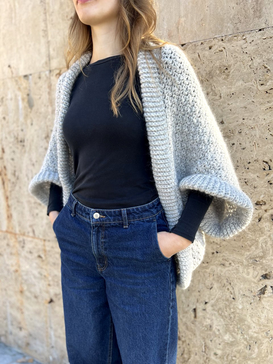 Eloween Cocoon Cardigan CROCHET PATTERN – Jolly Lizard