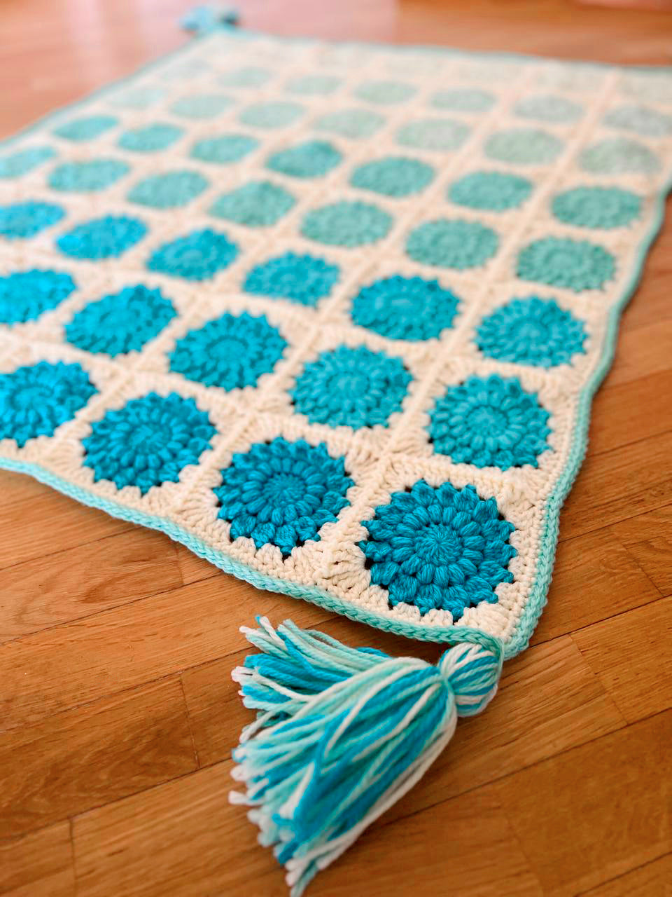 Azure Harmony Baby Blanket