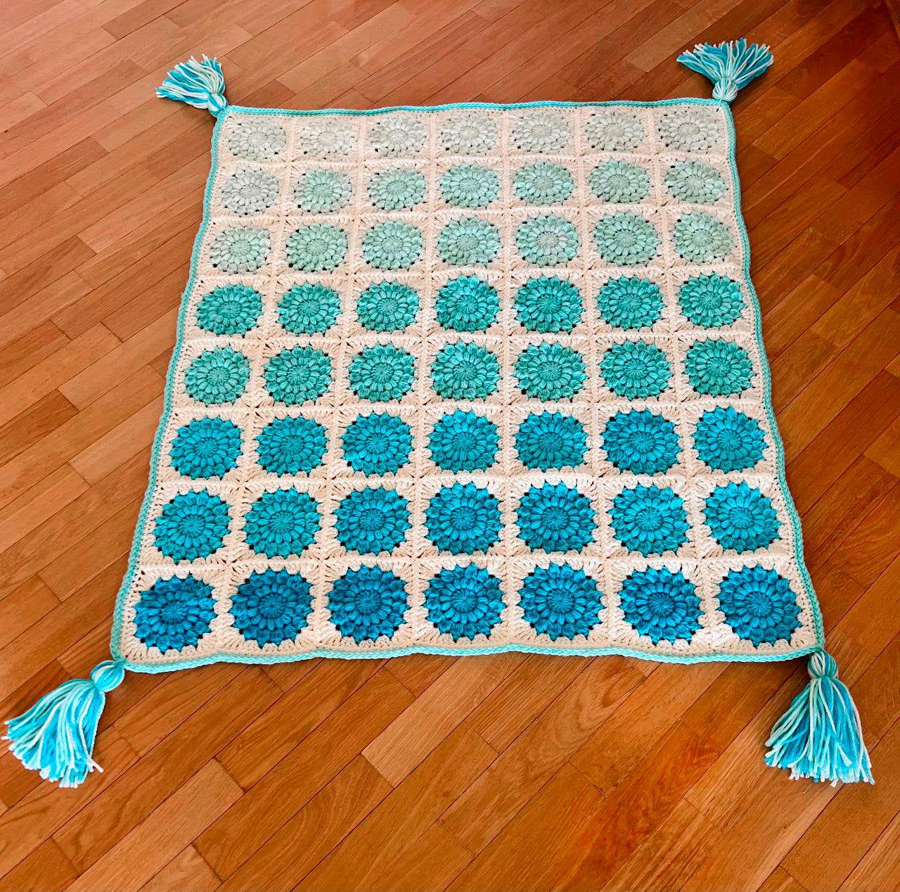 Azure Harmony Baby Blanket
