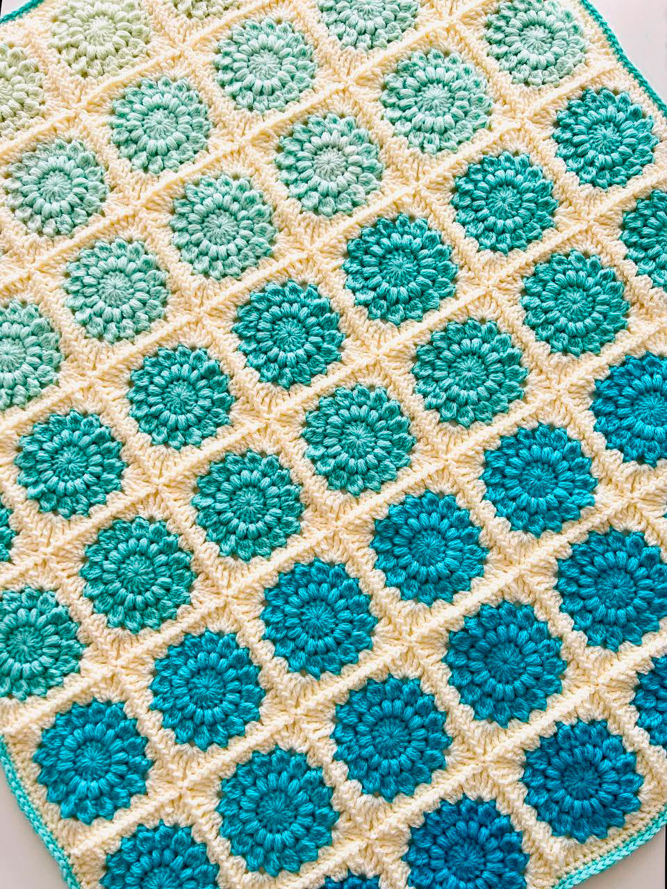 Azure Harmony Baby Blanket