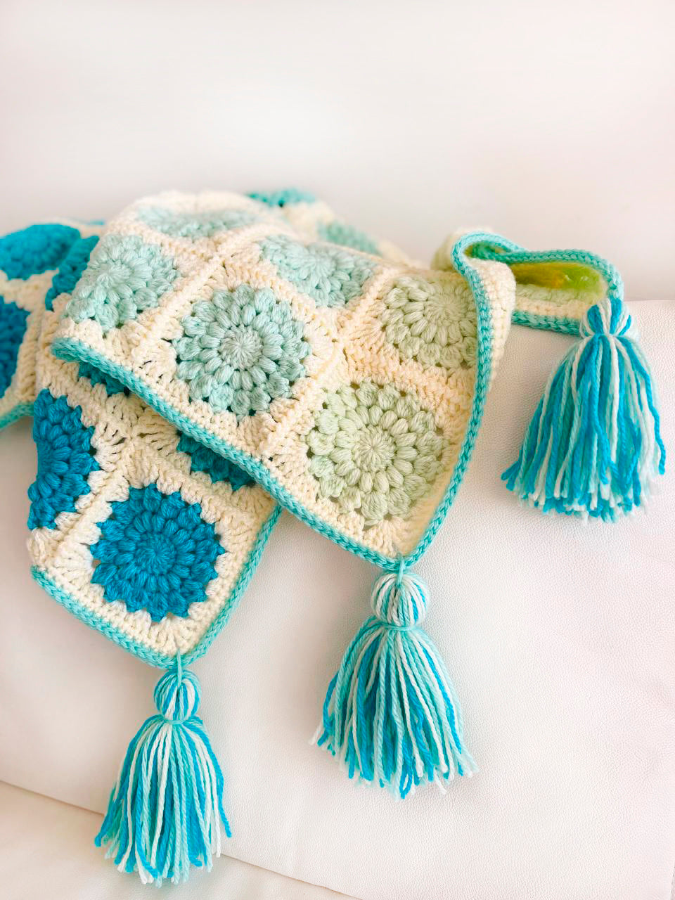 Azure Harmony Baby Blanket