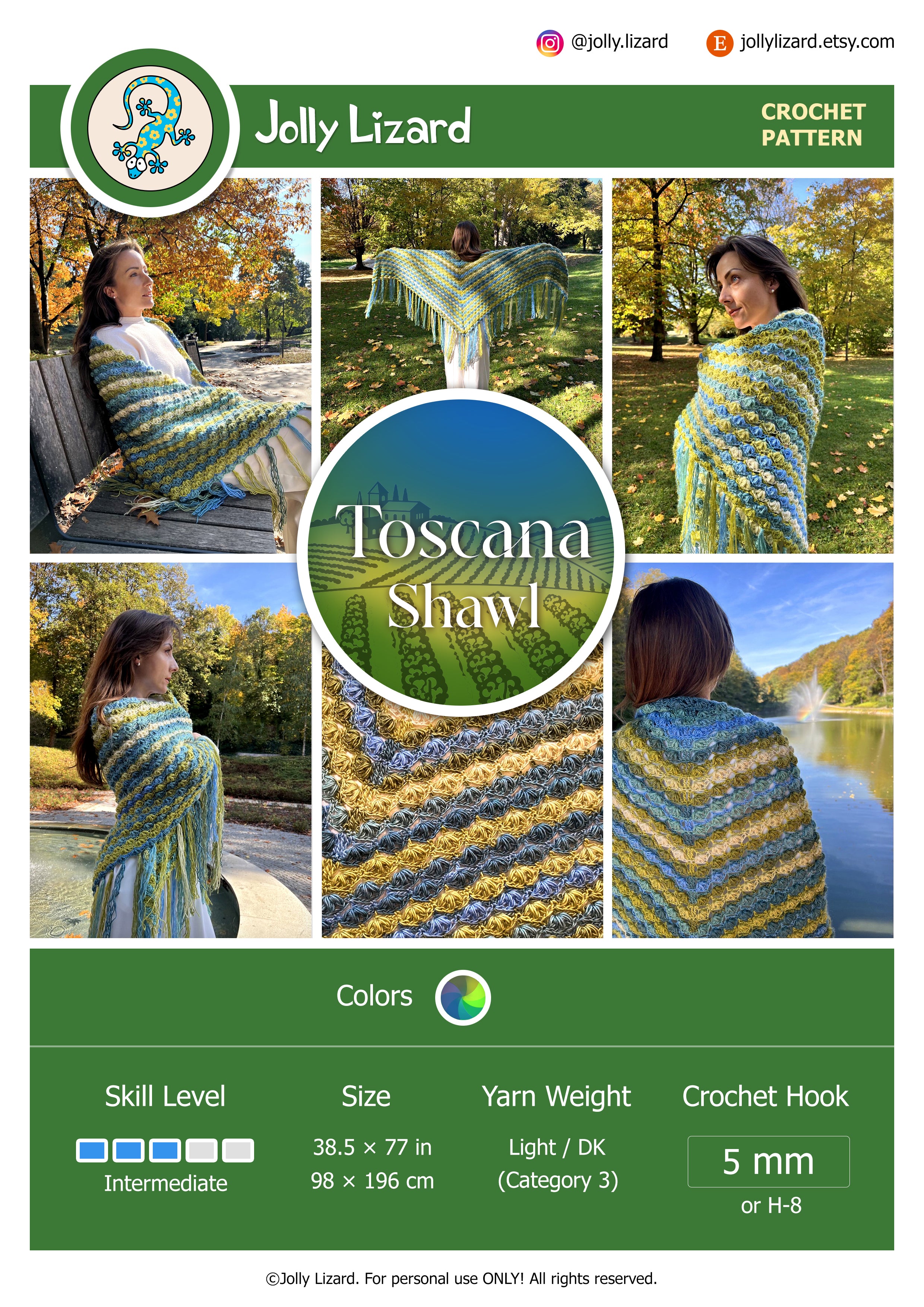 Toscana Triangle Shawl