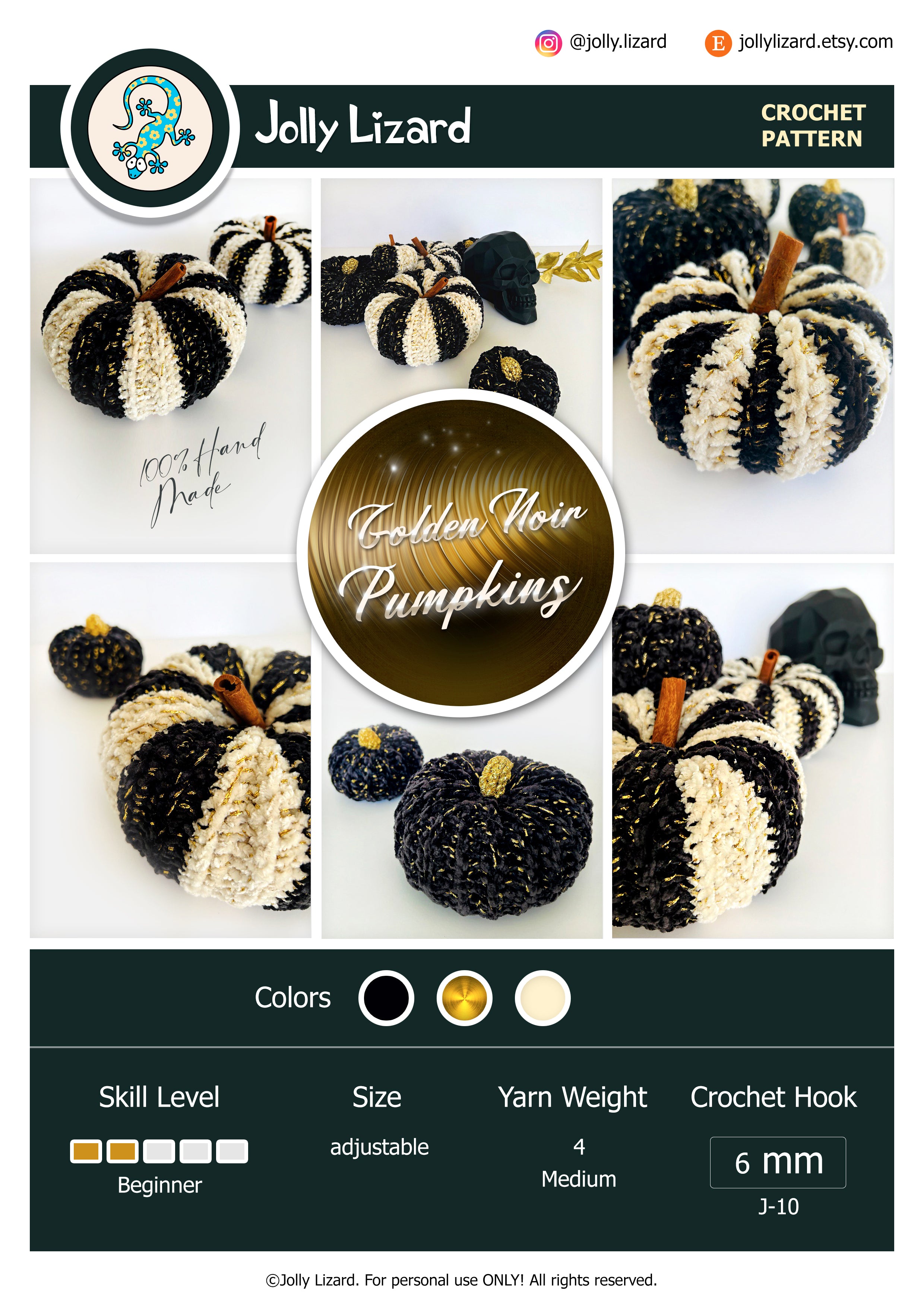 Golden Noir Pumpkins