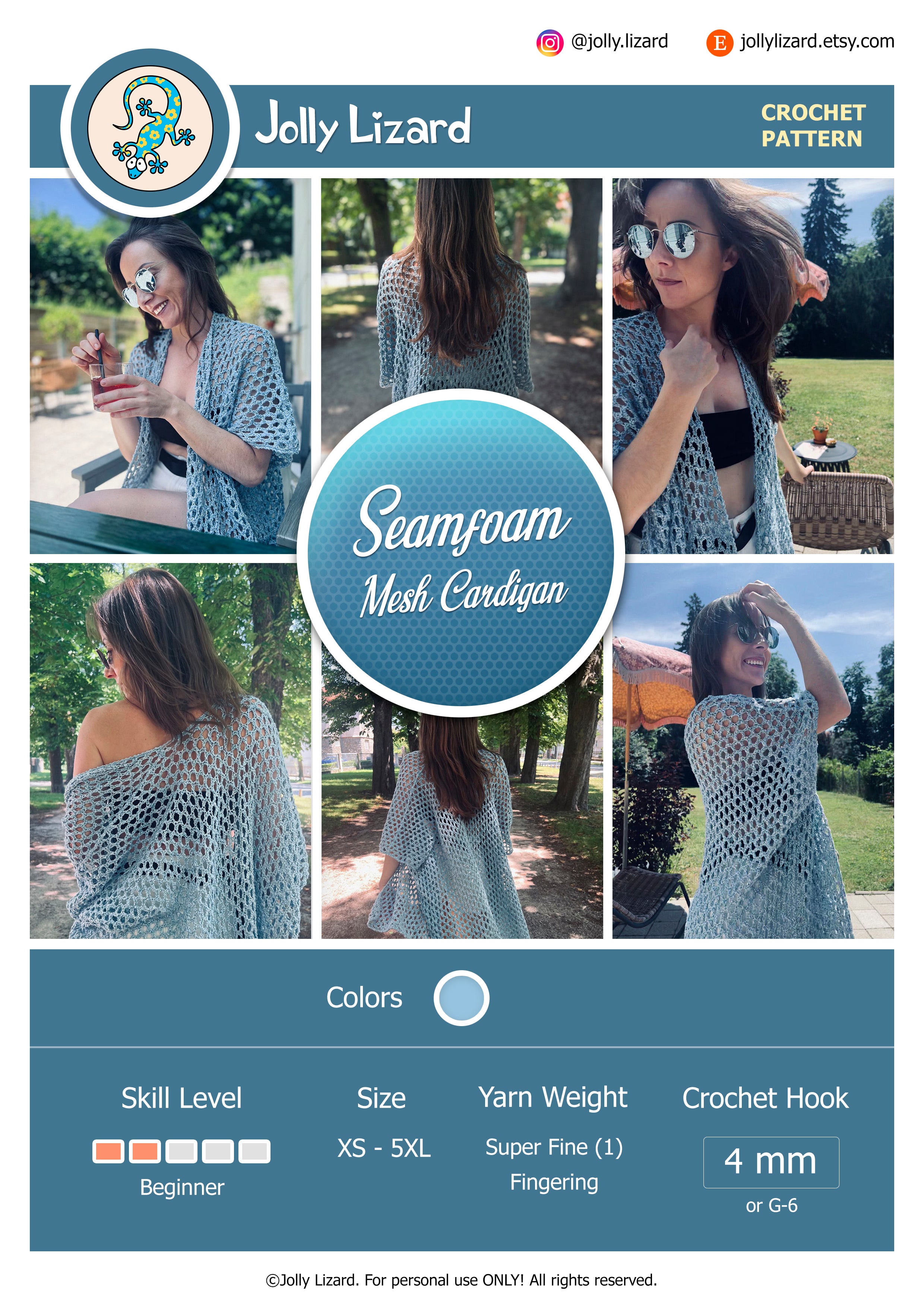 Seafoam Mesh Cardigan