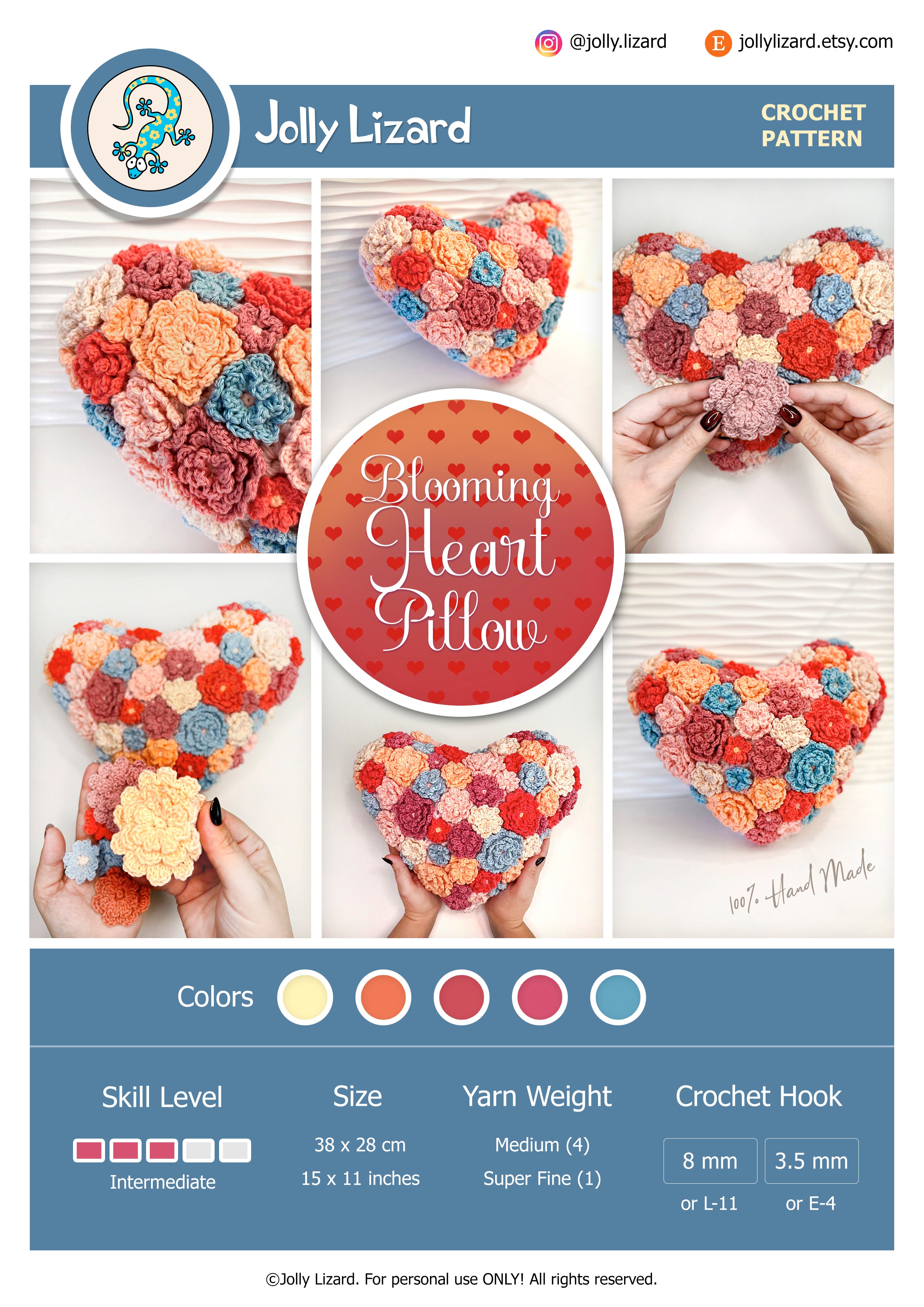 Blooming Heart Pillow
