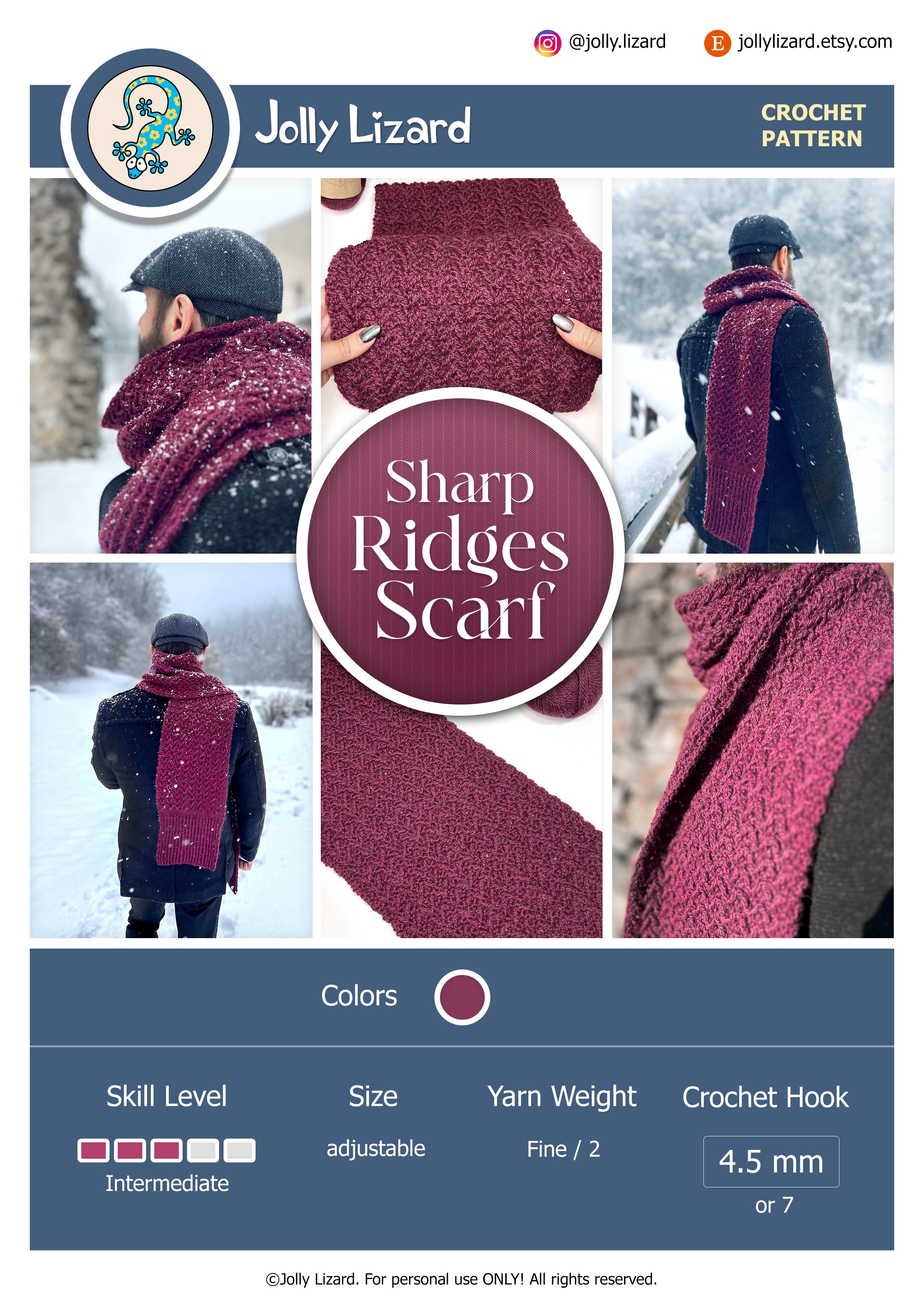 Sharp Ridges Scarf