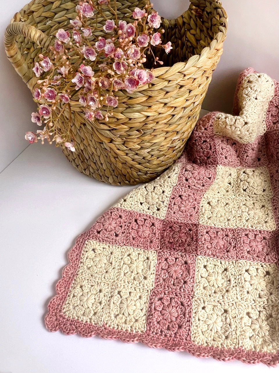 Heirloom Bloom Baby Blanket CROCHET PATTERN – Jolly Lizard