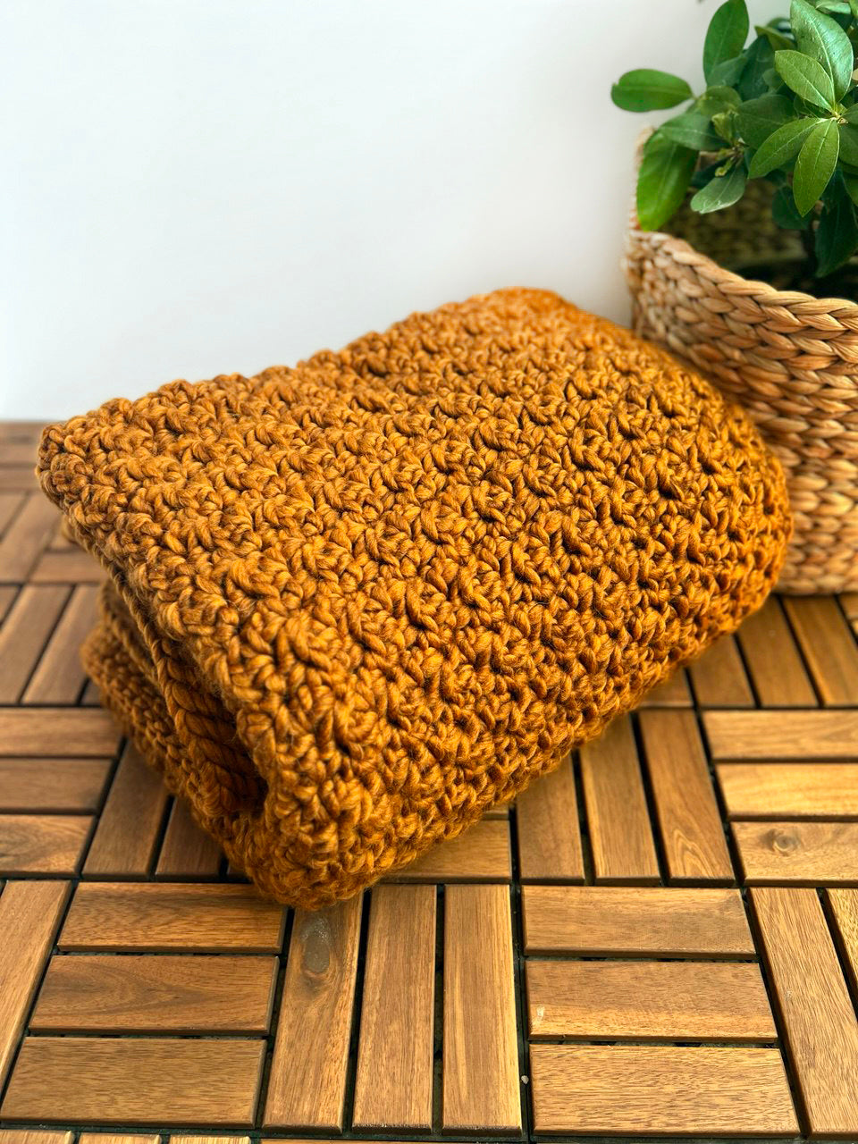 Golden Fleece Blanket CROCHET PATTERN – Jolly Lizard