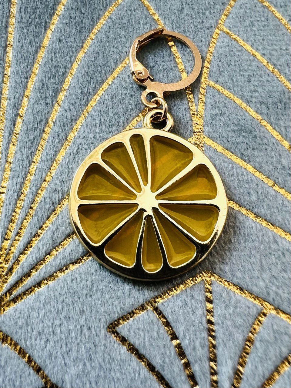 Limoncello Stitch Markers Set of 8 with Holder